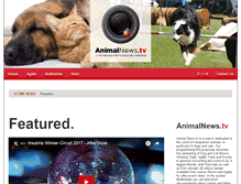 Tablet Screenshot of animalnews.tv